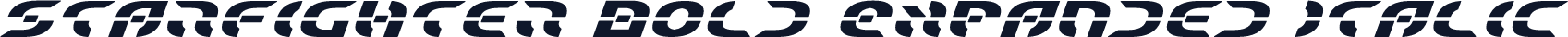 Starfighter Bold Expanded Italic