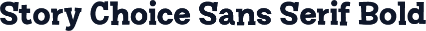 Story Choice Sans Serif Bold