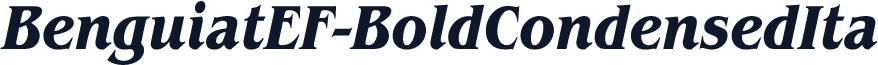 BenguiatEF-BoldCondensedIta