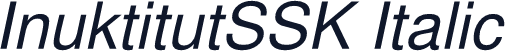 InuktitutSSK Italic