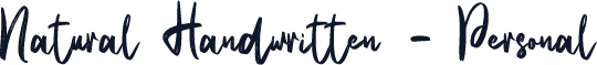Natural Handwritten - Personal