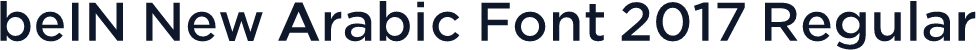 beIN New Arabic Font 2017 Regular