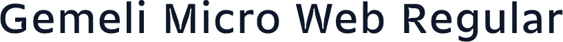 Gemeli Micro Web Regular