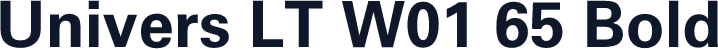 Univers LT W01 65 Bold