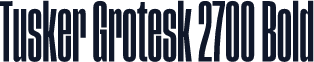 Tusker Grotesk 2700 Bold
