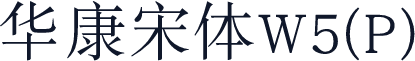 华康宋体W5(P)