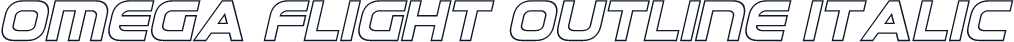 Omega Flight Outline Italic