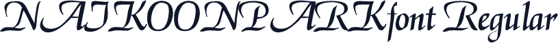 NAIKOONPARKfont Regular