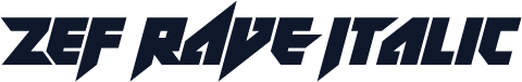 ZeF RAVE Italic