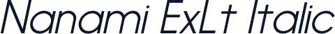 Nanami ExLt Italic