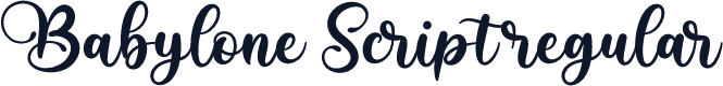 Babylone Script regular