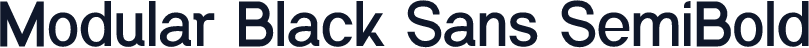 Modular Black Sans SemiBold