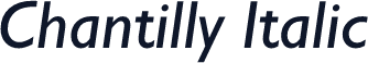 Chantilly Italic