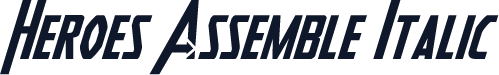 Heroes Assemble Italic
