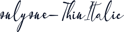 onlyone-ThinItalic