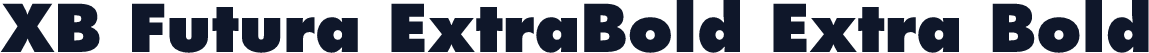 XB Futura ExtraBold Extra Bold