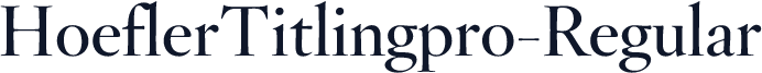 HoeflerTitlingpro-Regular
