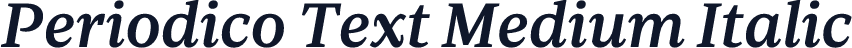 Periodico Text Medium Italic