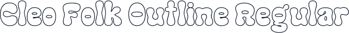 Cleo Folk Outline Regular