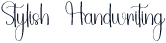 Stylish Handwriting