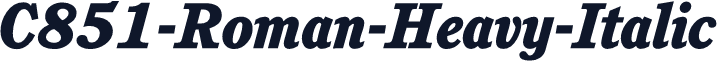 C851-Roman-Heavy-Italic