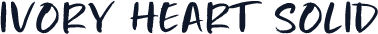 Ivory Heart Solid
