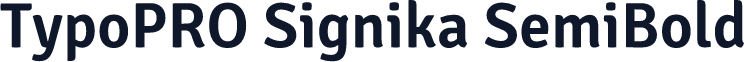 TypoPRO Signika SemiBold