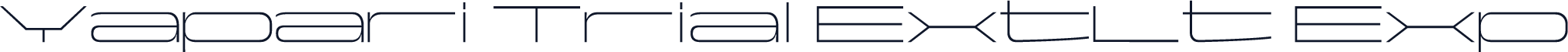 Yapari Trial ExtLt Exp