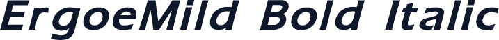 ErgoeMild Bold Italic