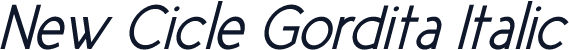 New Cicle Gordita Italic