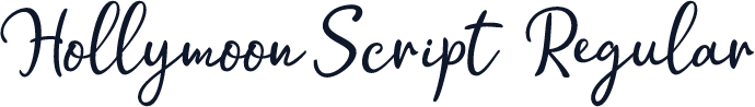 Hollymoon Script  Regular