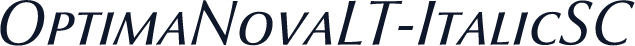 OptimaNovaLT-ItalicSC