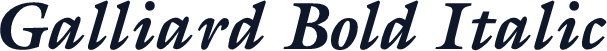 Galliard Bold Italic