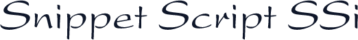 Snippet Script SSi