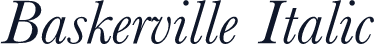 Baskerville Italic