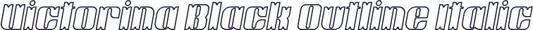 Victorina Black Outline Italic
