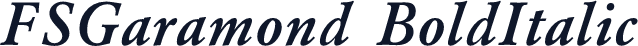 FSGaramond BoldItalic