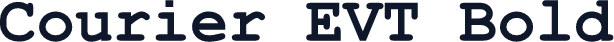 Courier EVT Bold