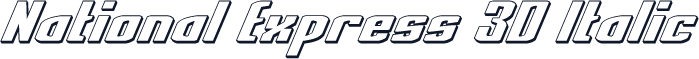 National Express 3D Italic