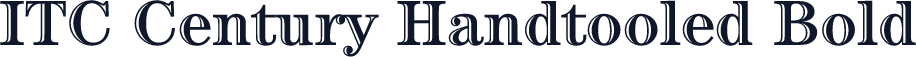 ITC Century Handtooled Bold