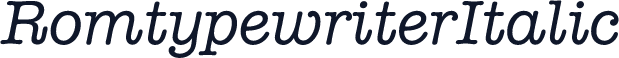 RomtypewriterItalic