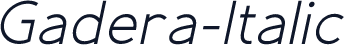 Gadera-Italic