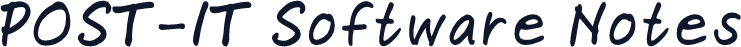 POST-IT Software Notes
