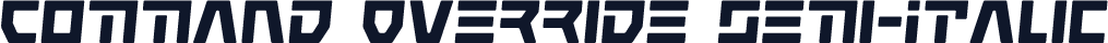 Command Override Semi-Italic