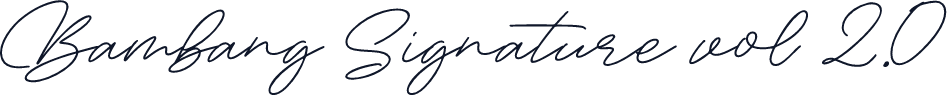 Bambang Signature vol 2.0