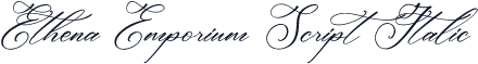 Ethena Emporium Script Italic