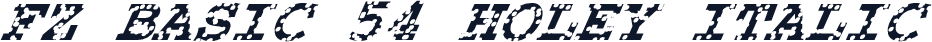 FZ BASIC 54 HOLEY ITALIC