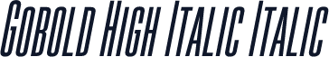 Gobold High Italic Italic