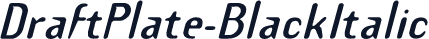 DraftPlate-BlackItalic