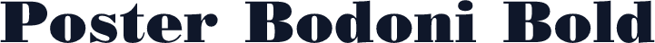 Poster Bodoni Bold